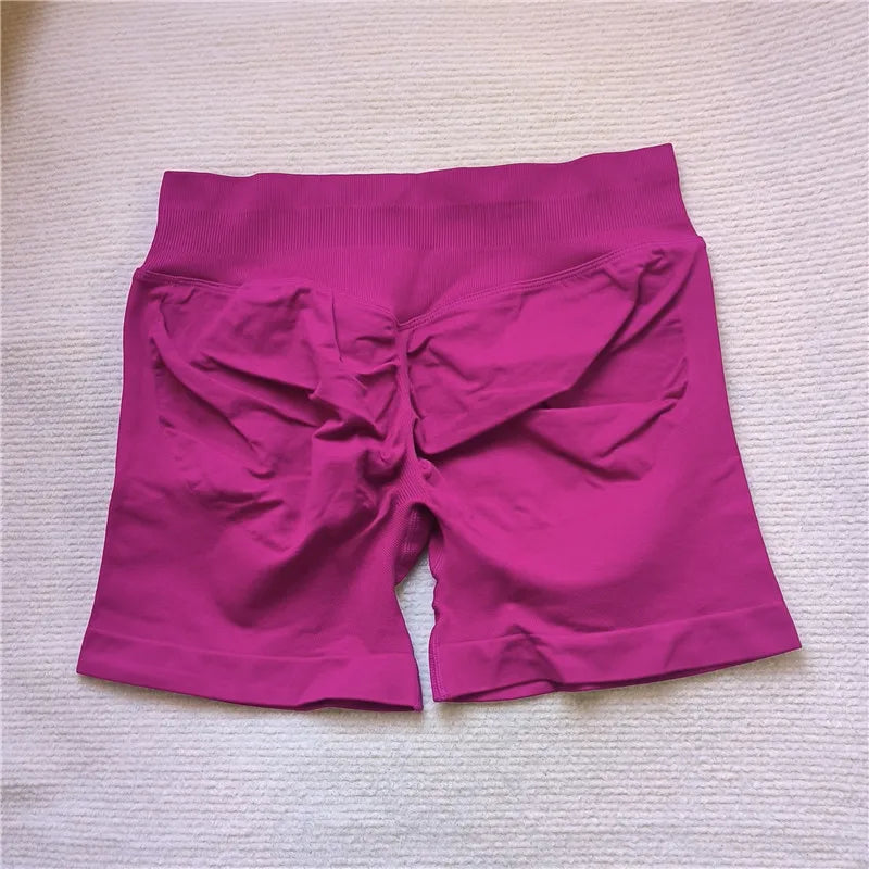 Gym Impact Running Shorts Scrunch Butt Shorts Women Biker Cycling Shorts Seamless Leggings Sexy Athletic Yoga Shorts - Tasawoq