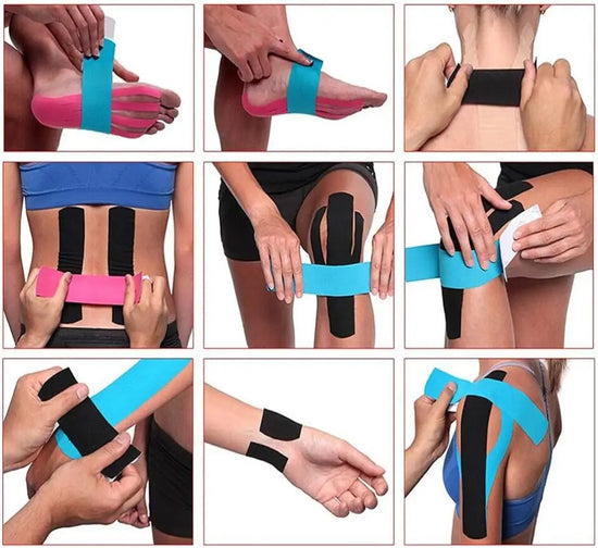 Waterproof Kinesiology Tape for Sports and Muscle Support – 5m Roll - Tasawoq
