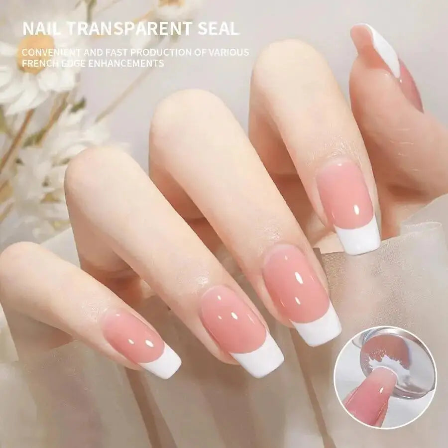 Nail Stamping Plates Pure Clear Jelly Nails Art Stamper Scraper Set Print Silicone Marshmallow Design Manicure Accessories Tool - Tasawoq