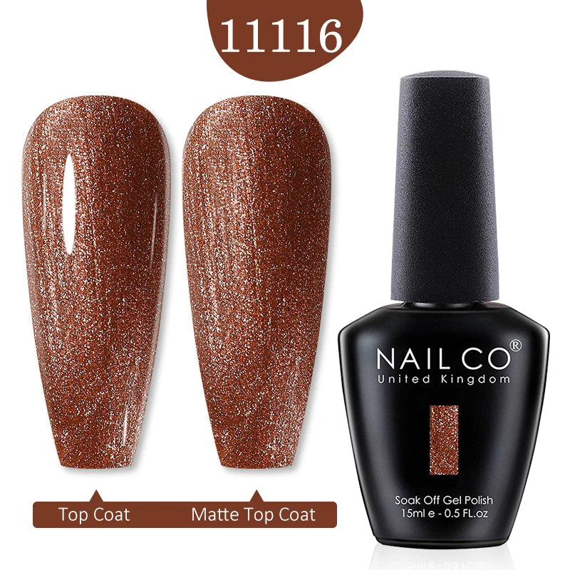 NAILCO Red Colors Series 15ML Nail Gel Polish Nail Supplies Semi Permanent For Nail Art Manicure Soak Off LED UV Hybrid Varnish - Tasawoq