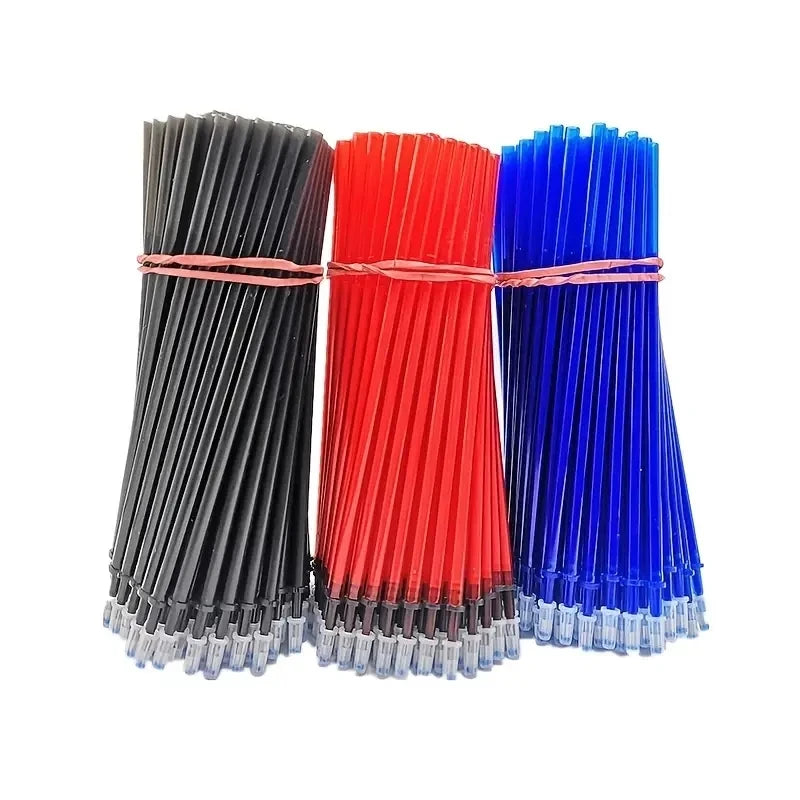 0.5mm Erasable Gel Pen Set 6 Colors Ink Writing Gel Pens Refills Rods Washable Handle for School Office Stationery Supplies