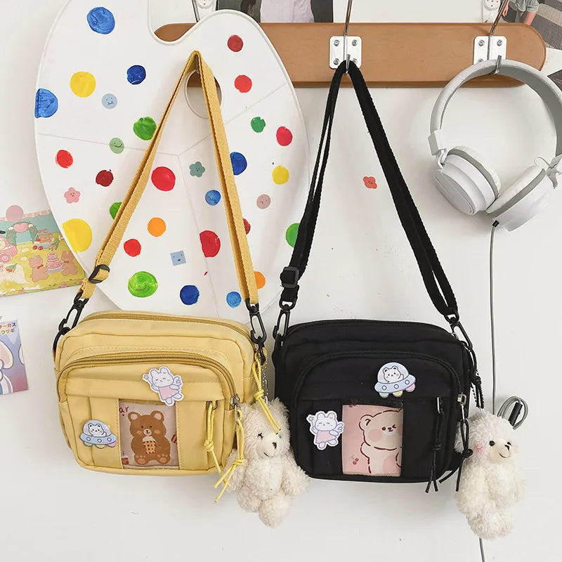 New Kawaii Bag Girls 2025 New JK Transparent Bag Small Crossbody Bag For Women Purses and Handbags Shoulder Bag Itabag Bolso - Tasawoq