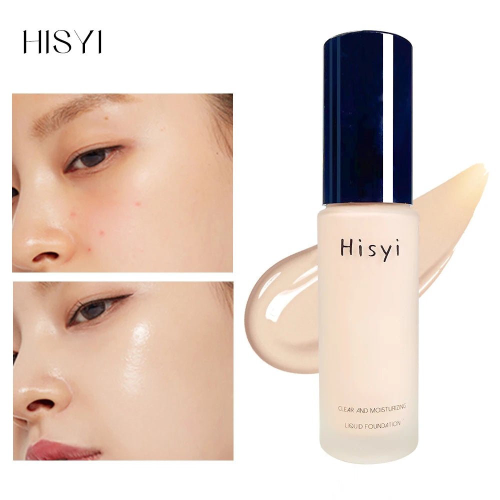Liquid foundation naturally covers flaws without sticking powder, plain face cream, transparent foundation, conceals blemishes - Tasawoq