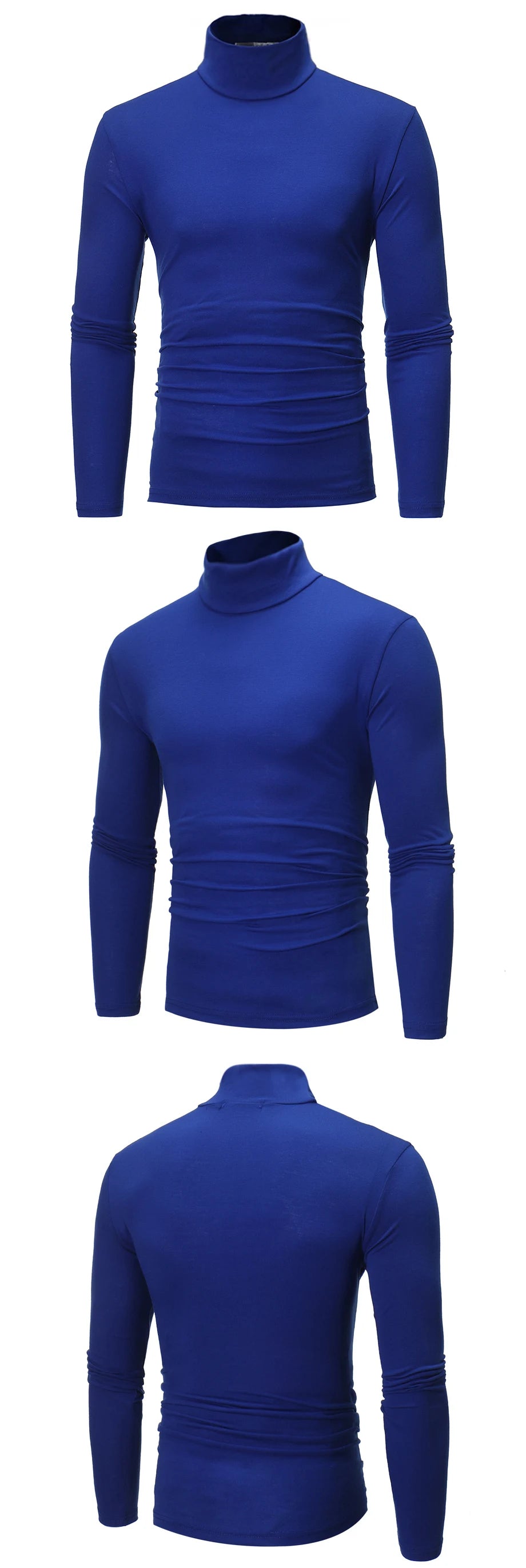 Thermal Underwear Tops Men Winter Clothes Thermal Shirt Autumn Men's Winter Tights High Neck Thin Slim Fit Long Sleeve T-shirt - Tasawoq