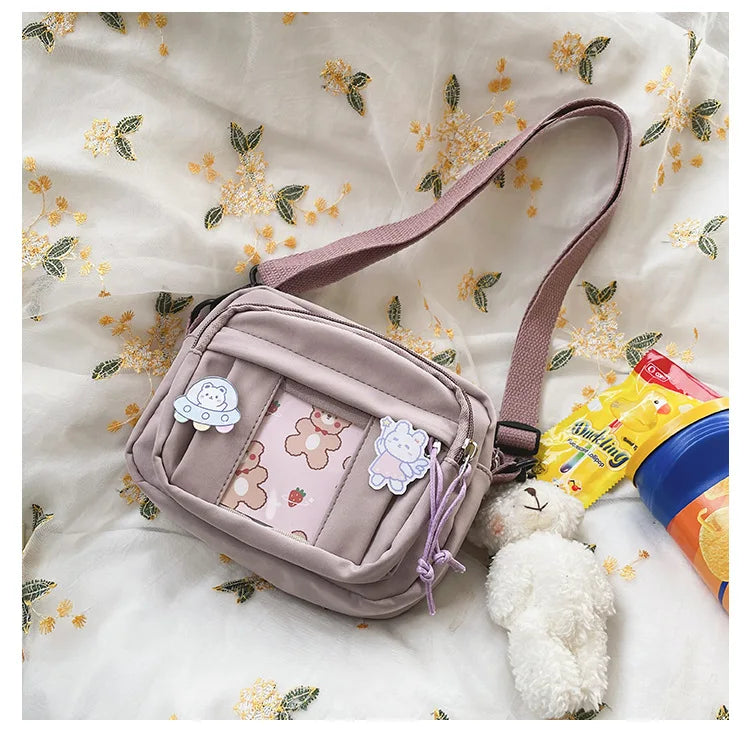 New Kawaii Bag Girls 2025 New JK Transparent Bag Small Crossbody Bag For Women Purses and Handbags Shoulder Bag Itabag Bolso - Tasawoq