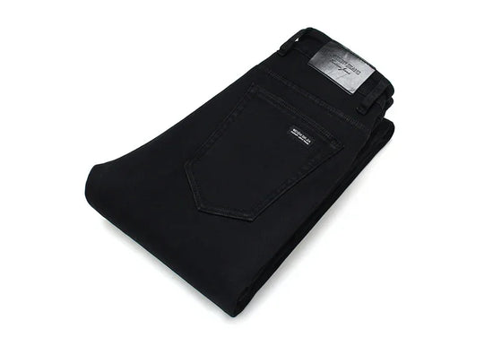 Men Classic Advanced Fashion Brand Jeans Jean Homme Man Soft Stretch Black Biker Masculino Denim Trousers Mens Pants Overalls - Tasawoq