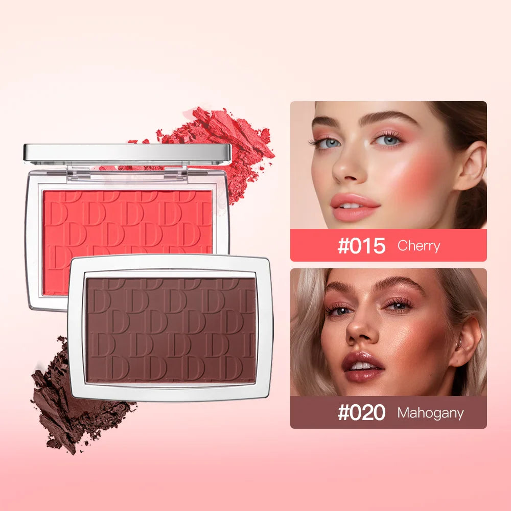 Blush Matte Natural Cheek Tint Brighten Face Waterproof Face Contouring Cosmetics Blush Powder Soft Female Makeup For Cheeks - Tasawoq