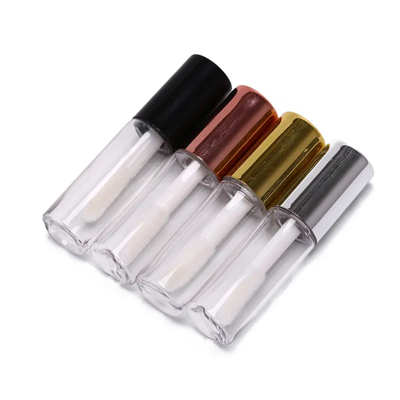 10pcs 1.2ML Empty Lip Gloss Tube Plastic Refillable Bottles Liquid Lipstick Container lipgloss Sample Bottle - Tasawoq