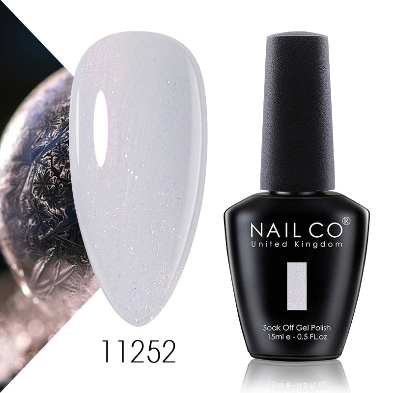 NAILCO 15ml Fresh Series Gel Nail Polish Design UV&LED Nail Gel Spring Summer Color Vernis Nail Art Glitter All For Manicure Set - Tasawoq