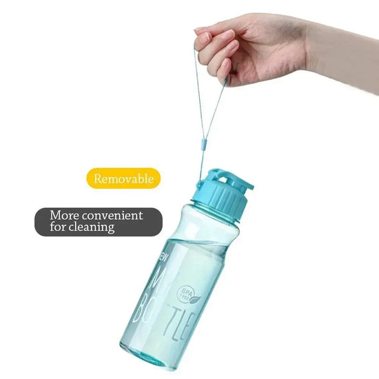 Gift Plastic Water Bottle Large Capacity Sports Kettle Wholesale Transparent Cold Water Cup Outdoor Portable 650ml