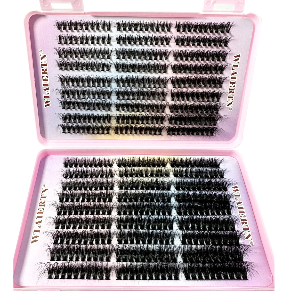 Faux Mink Eyelashes 540Cluster C Curled 9-16mm Mixed Natural Eyelash Extension 3D Russian Strip Personal Eyelash Makeup Tool - Tasawoq