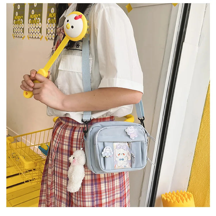 New Kawaii Bag Girls 2025 New JK Transparent Bag Small Crossbody Bag For Women Purses and Handbags Shoulder Bag Itabag Bolso - Tasawoq
