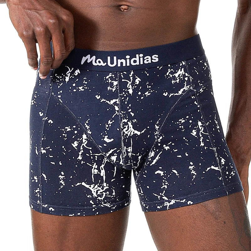 Cotton Print Boxers For Man Underwear Mens Boxer Shorts And Underpants Sexy Men's Panties Plus Size Calecon Homme Brands - Tasawoq