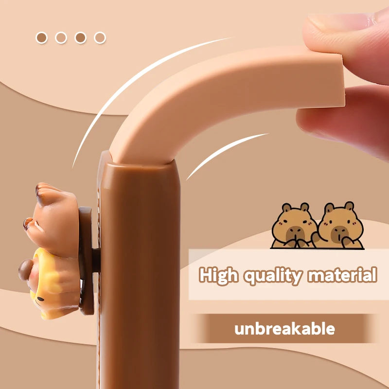 Kawaii Capybara Retractable Rubber Eraser Random Color Cute Korean Stationery School Office Supplies For Back To School