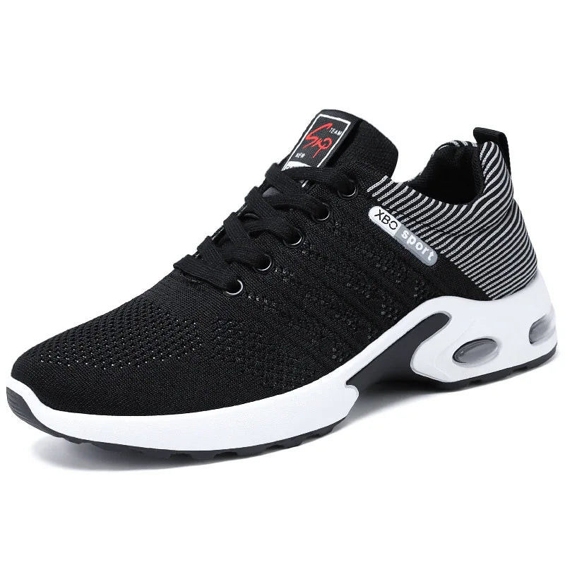 Shoes men 2025 new trend men's shoes breathable lace-up running shoes Korean version light casual sports shoes - Tasawoq