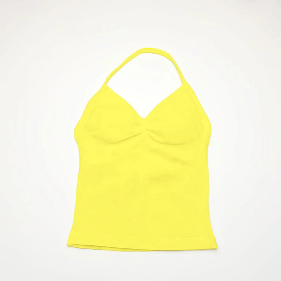 NCLAGEN Impact Longline Strappy Top Sports Yoga Vest Underwear Women's Fitness Top Gym Beautiful Back Bra Running Workout Halter - Tasawoq