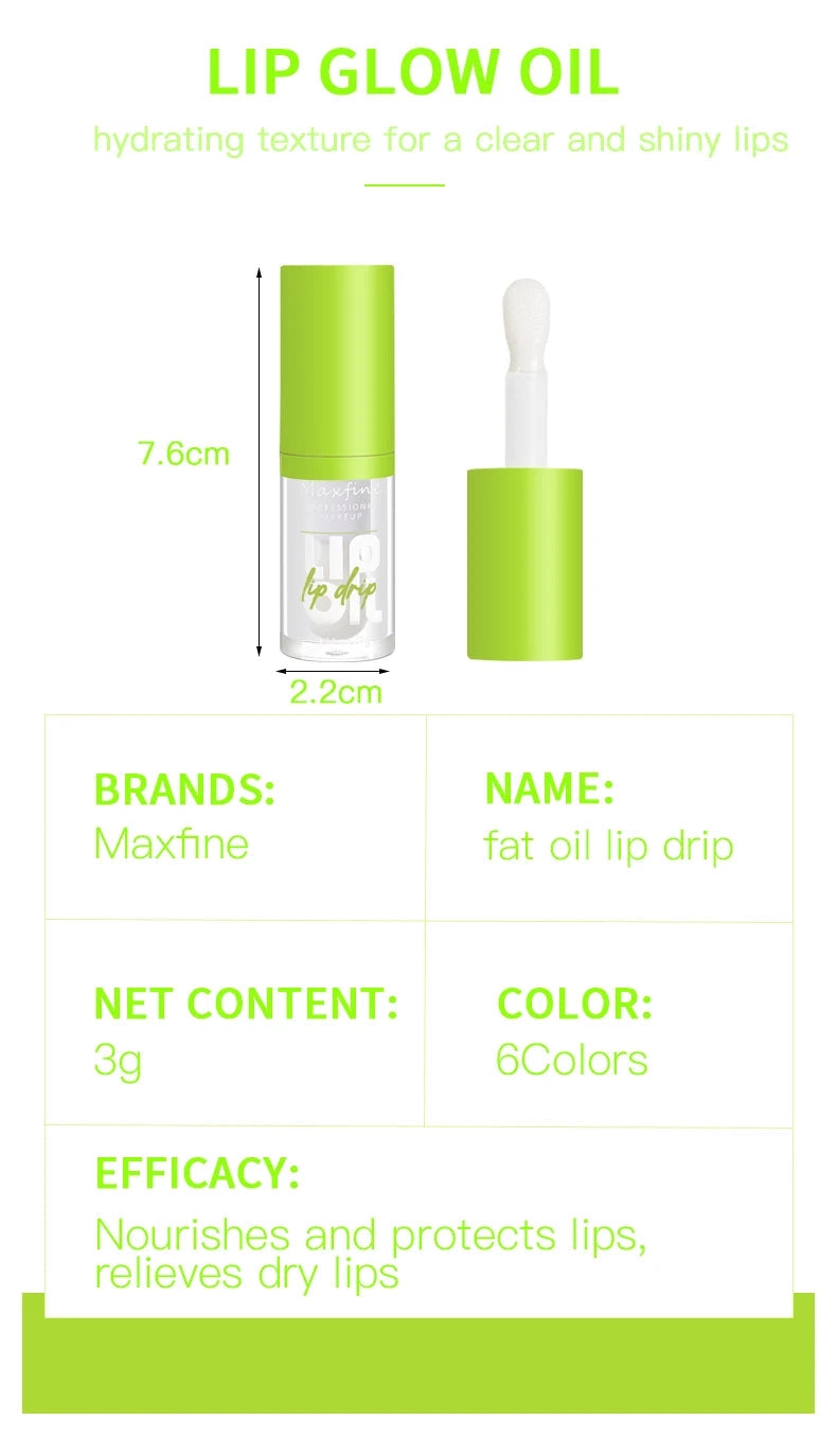 6-tone moisturizing lip gloss luminous oil lip gloss, moisturizing transparent liquid lip gloss, natural lip enhancer, make lips - Tasawoq