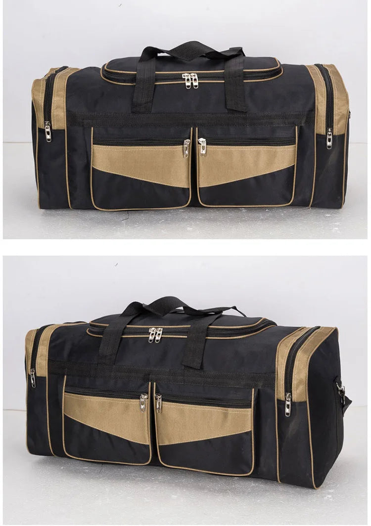 Luggage Travel Bag Gym Fitness Handbags for Women Men Outdoor Sports Shoulder Large Storage Duffel Training Long Distance Bag - Tasawoq