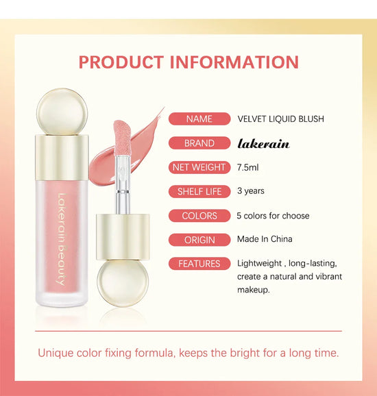 Blush Liquid Blusher Real Makeup Blush Matte Palette Blusher Cosmetics Products Liquid Cream Stick Pink Face raremakeup Beauty - Tasawoq