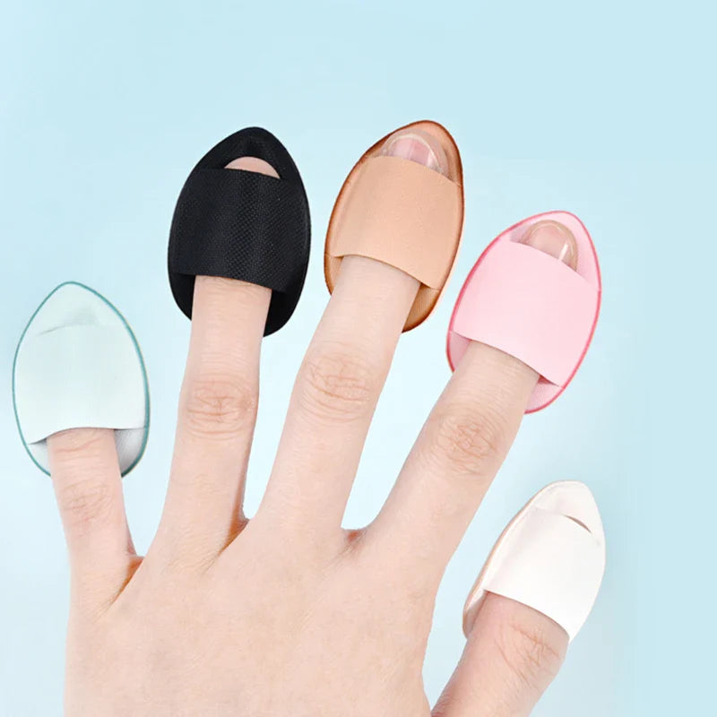 5/10Pcs Mini Finger Puff Foundation Small Air Cushion Powder Sponge Face Concealer BB Cream Cosmetic Applicator Makeup Tools - Tasawoq