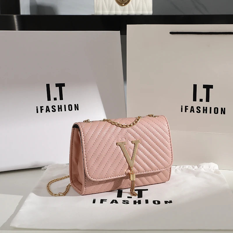 Embroidery Women Crossbody Bag Thread Luxury Handbag Shoulder Bags Brand Sequined Tassel Clutch Small Bag and Purse Party - Tasawoq