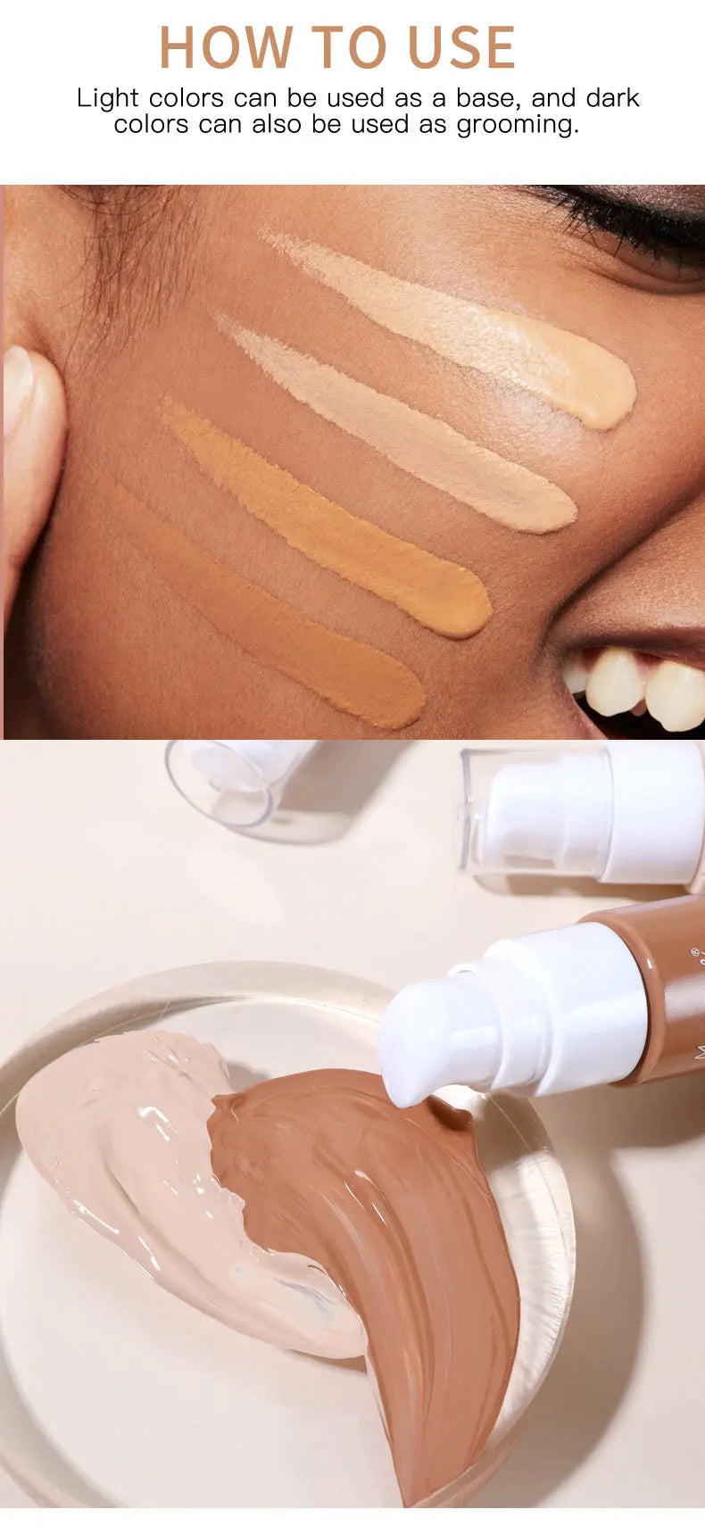 Liquid Foundation Effective Concealer Waterproof Sweat-resistant Makeup Professional Cosmetics - Tasawoq