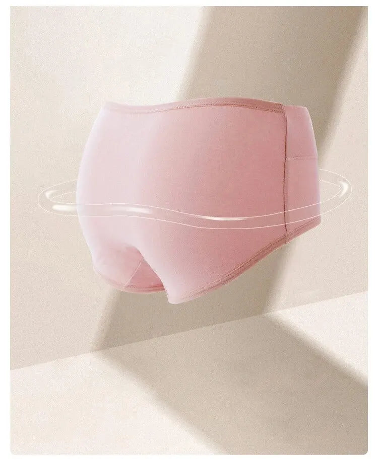 4Pcs Women's Panties High Waist Underwear Fashion Print Girls Briefs Breathable Cotton Panty Plus Size M-5XL Female Lingerie - Tasawoq