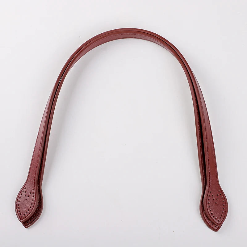 2Pcs 60cm PU Leather Bag Handle Shoulder Bag Strap Replacement Handbag Belt Straps DIY For DIY Women Handmade Bag Accessories - Tasawoq