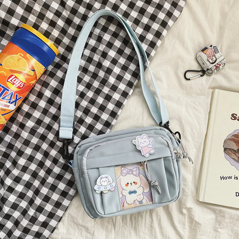 New Kawaii Bag Girls 2025 New JK Transparent Bag Small Crossbody Bag For Women Purses and Handbags Shoulder Bag Itabag Bolso - Tasawoq