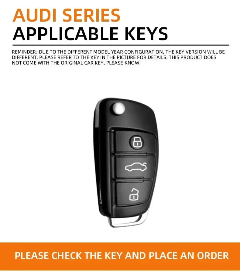 Zinc alloy car key case remote control protective cover is suitable for Audi Q3 customized logo full range car key covers