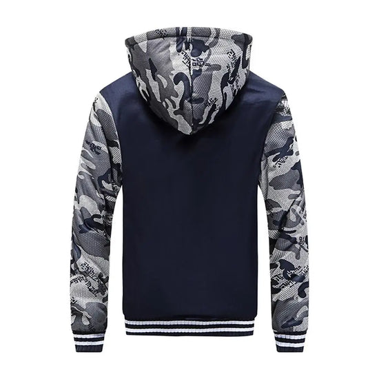 Men's Jacket Camouflage Thicken Winter Jackets for Men Fleece Long Sleeve Coat Man Casual Hoodies Streetwear Men's Coats - Tasawoq