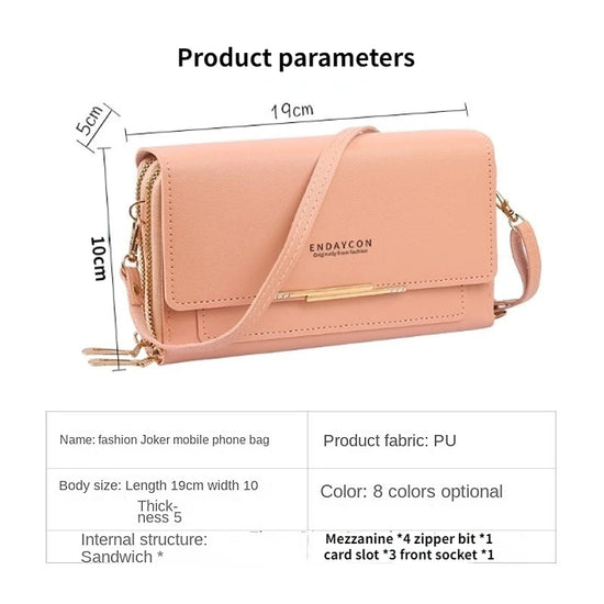 2024 New Women's Wallet Korean Multifunctional Shoulder Bag Mid-length Clutch Coin Purse - Tasawoq