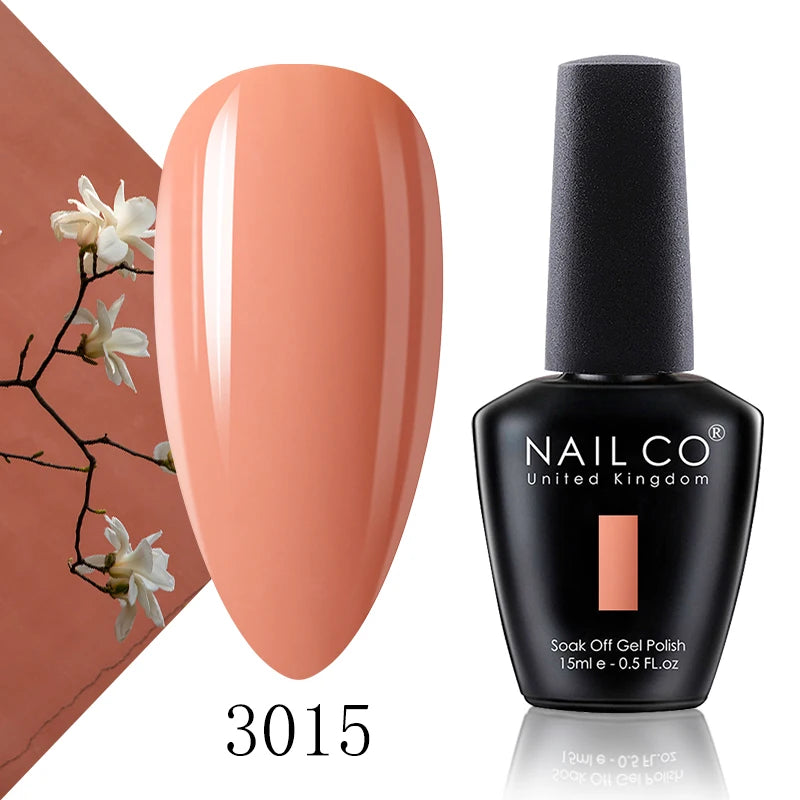 NAILCO 15ml Fresh Series Gel Nail Polish Design UV&LED Nail Gel Spring Summer Color Vernis Nail Art Glitter All For Manicure Set - Tasawoq