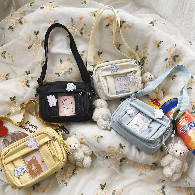 New Kawaii Bag Girls 2025 New JK Transparent Bag Small Crossbody Bag For Women Purses and Handbags Shoulder Bag Itabag Bolso - Tasawoq