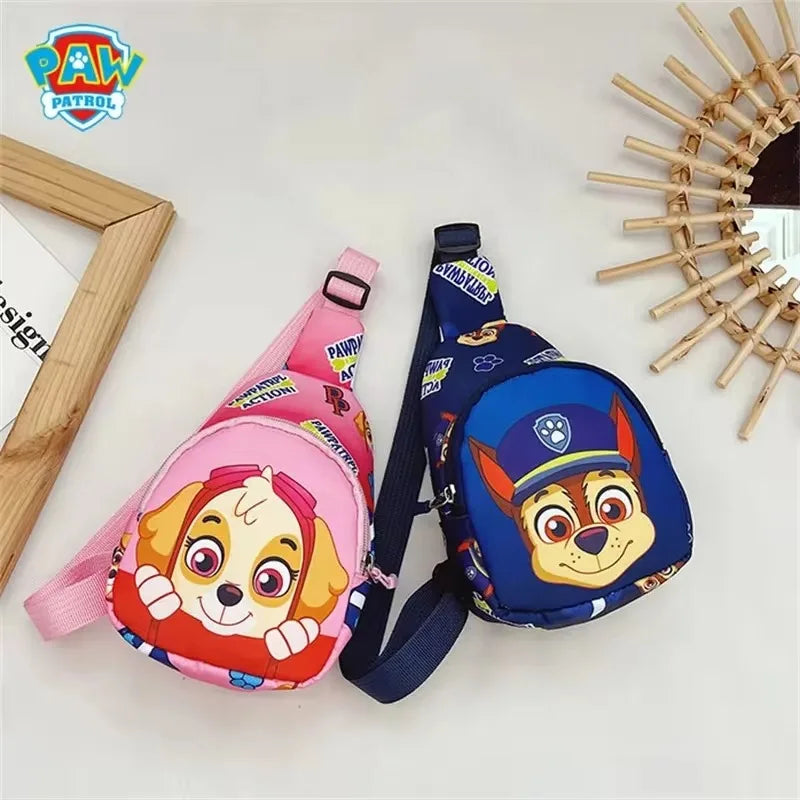 Paw Patrol Chest Bag Kids Children Mini Outdoor Shoulder Bags Boys Girls Paw Patrol Bag Costume Accessories Students Baby Bag - Tasawoq