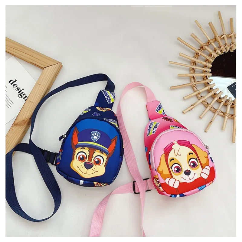 Paw Patrol Chest Bag Kids Children Mini Outdoor Shoulder Bags Boys Girls Paw Patrol Bag Costume Accessories Students Baby Bag - Tasawoq