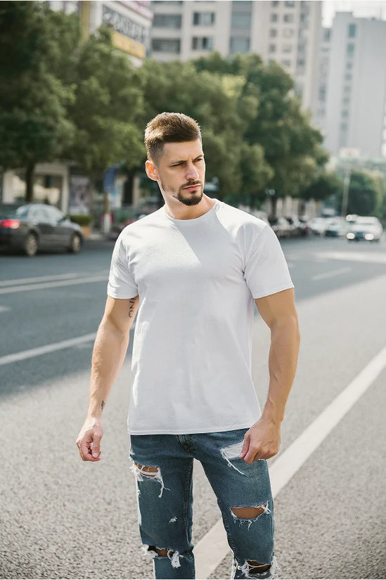 Custom T shirt Women Men Customised Printed 100% Cotton Short Sleeve Your Logo Photo Brand Text Tee Personalize Graphic Clothing - Tasawoq