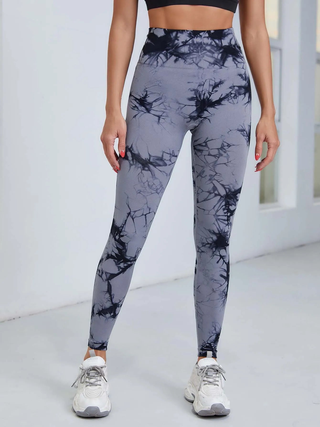 Tie Dye Yoga Pants Sport Leggings Women Seamless High Waist Push Up Woman Tights Fitness Workout Leggins Gym Clothing 2023 New - Tasawoq