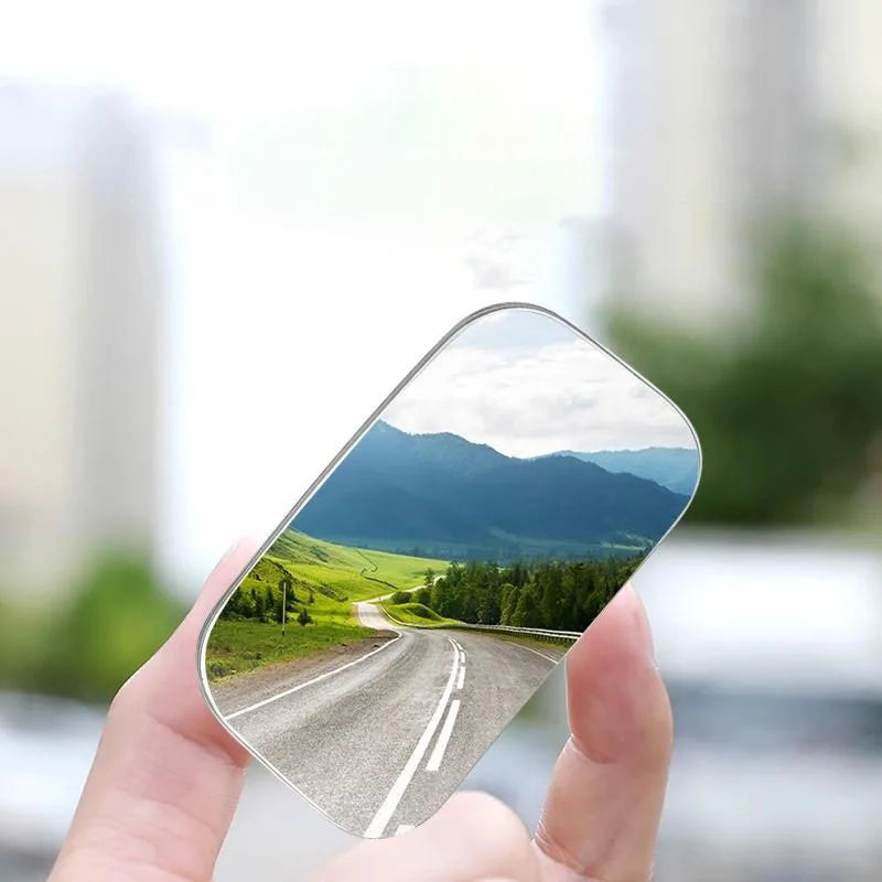 2PCS Car Blind Spot Mirror 360 Degree Adjustable Car Rearview Convex Mirror For Car Reverse Wide Angle Parking Rimless Mirrors