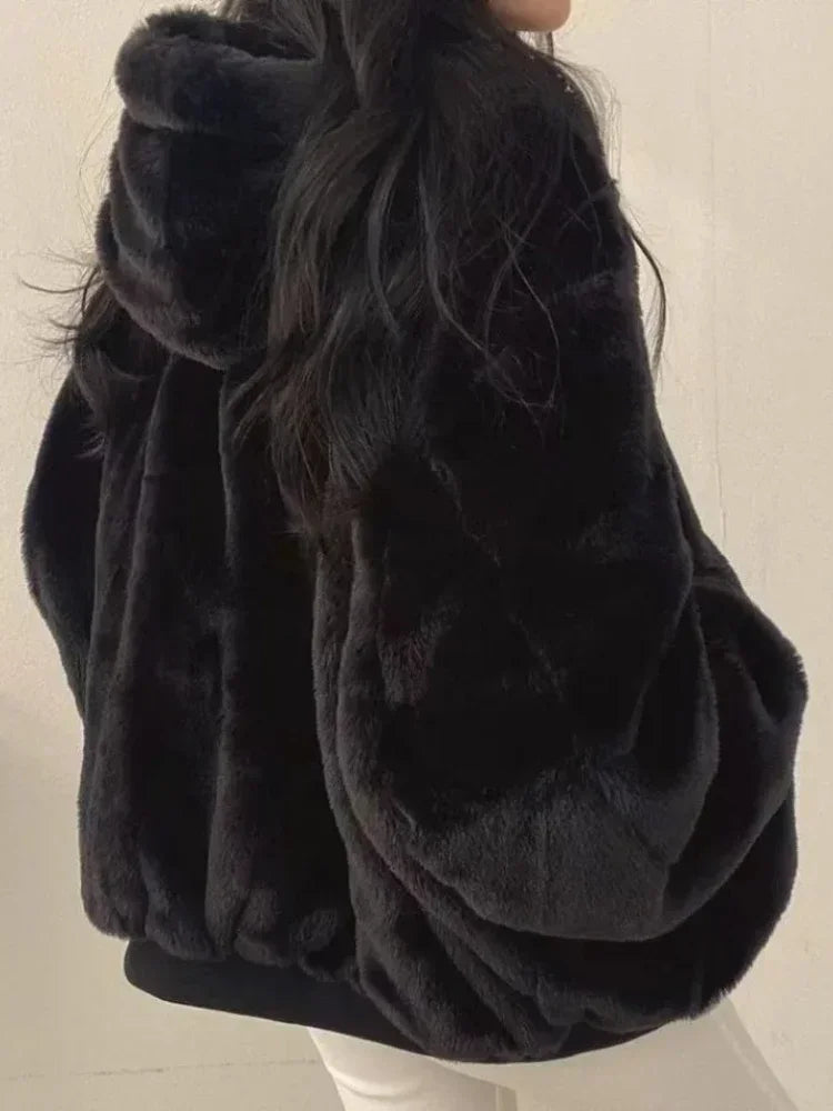 New Jackets for Women Thick Warm Parkas Oversized Double Sided Hooded Coat Korean Fashion Casual Loose Zip Up Jackets Coat Women - Tasawoq