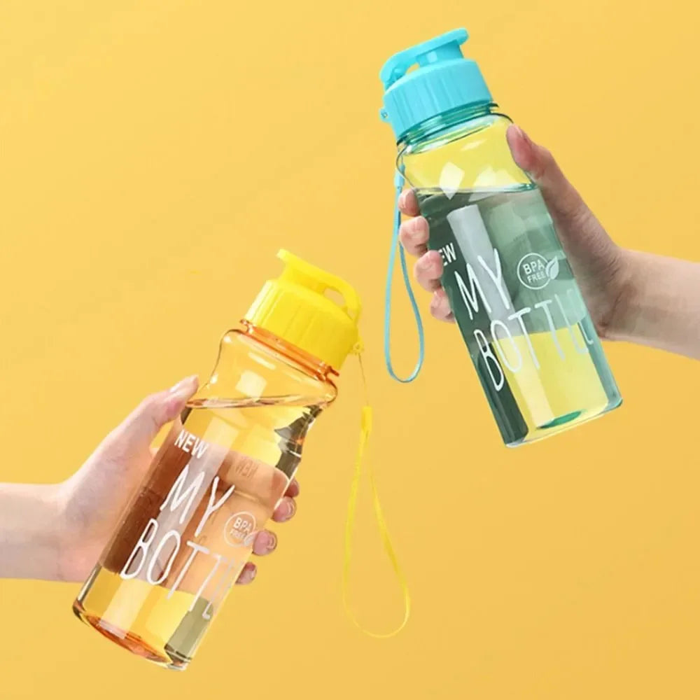 Gift Plastic Water Bottle Large Capacity Sports Kettle Wholesale Transparent Cold Water Cup Outdoor Portable 650ml