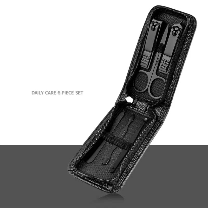Nail Scissors Set Household High End Mens And Womens Special Nail Clippers Manicure Beauty Tools 6 Piece Portable Household - Tasawoq
