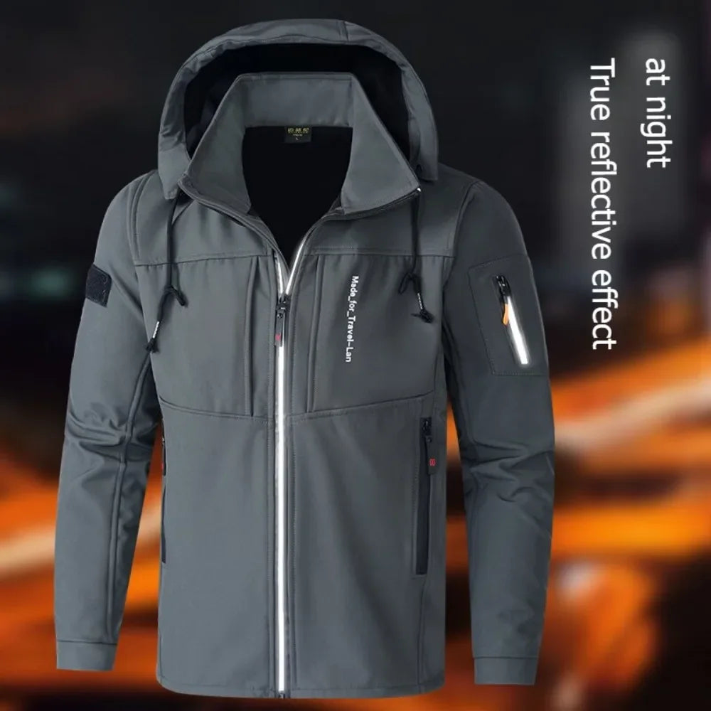Men's Thicken Warm Jacket Autumn Winter Coats Outdoor Jackets Ski Climbing Windbreaker Waterproof Puffer Jacket Men - Tasawoq