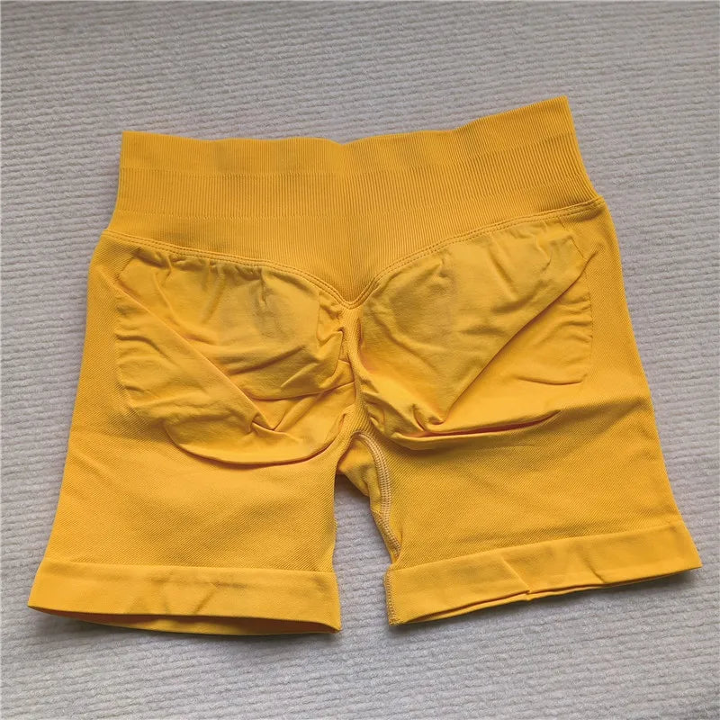Gym Impact Running Shorts Scrunch Butt Shorts Women Biker Cycling Shorts Seamless Leggings Sexy Athletic Yoga Shorts - Tasawoq