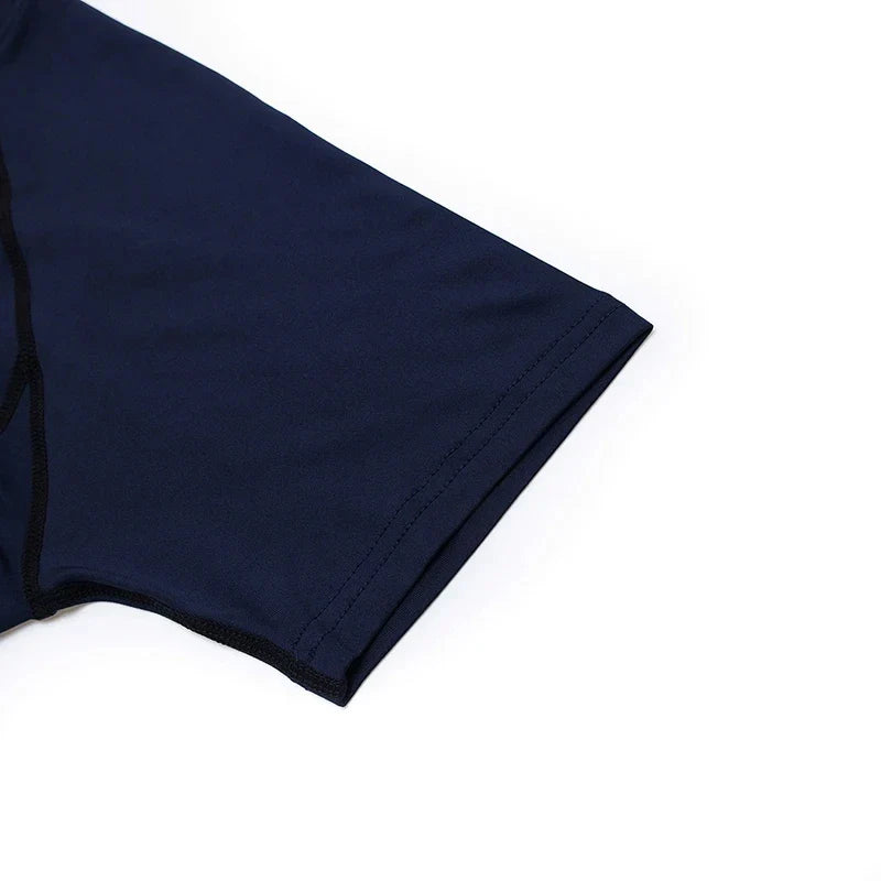 Summer Compression Sweatshirt Short Sleeve Men's Fitness T-Shirt Running Quick-Dry Top Gym Workout Bodybuilding T-Shirt S-3XL - Tasawoq