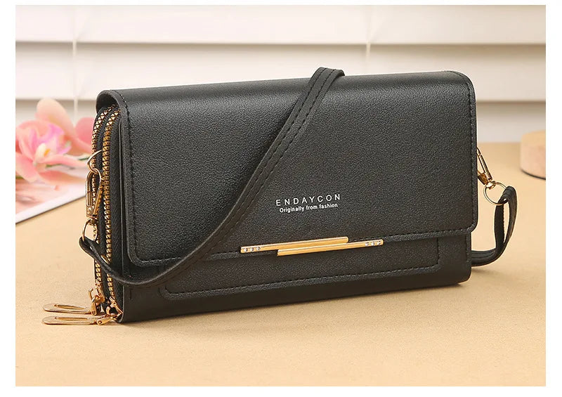 2024 New Women's Wallet Korean Multifunctional Shoulder Bag Mid-length Clutch Coin Purse - Tasawoq