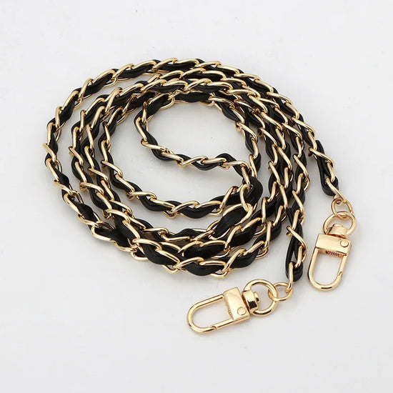 120cm Purse Chain Strap Crossbody Handbag Chains Replacement Leather Shoulder Bag Chain Straps Diy Women Girl Bag Part Accessory - Tasawoq