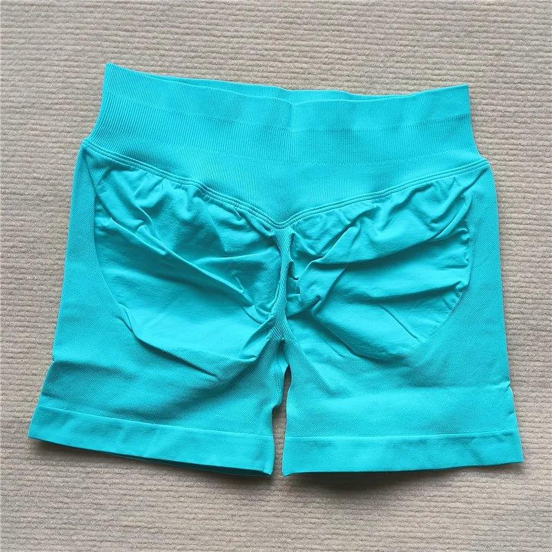 Gym Impact Running Shorts Scrunch Butt Shorts Women Biker Cycling Shorts Seamless Leggings Sexy Athletic Yoga Shorts - Tasawoq