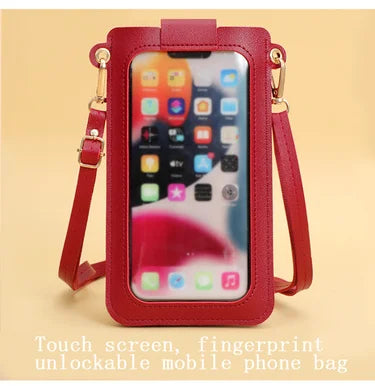 Women Bags Soft Leather Wallets Touch Screen Cell Phone Purse Crossbody Shoulder Strap Handbag for Female Cheap Women's Bags - Tasawoq