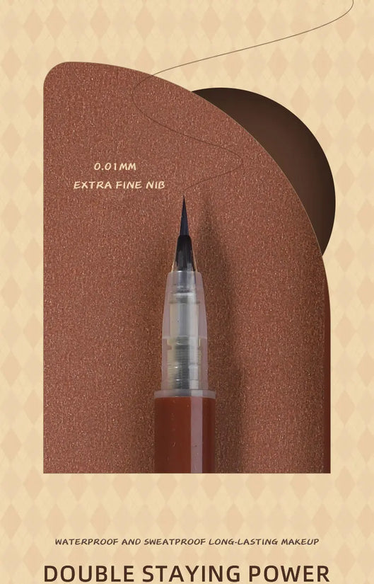 0.01mm Ultra Fine Liquid Eyebrow Pen Waterproof Natural Color Not Smudge Eyebrow BIYA Makeup Pencil - Tasawoq